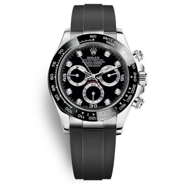 Rolex Daytona 116519ln Black Dial 40mm Unisex Rubber Fixed Watch